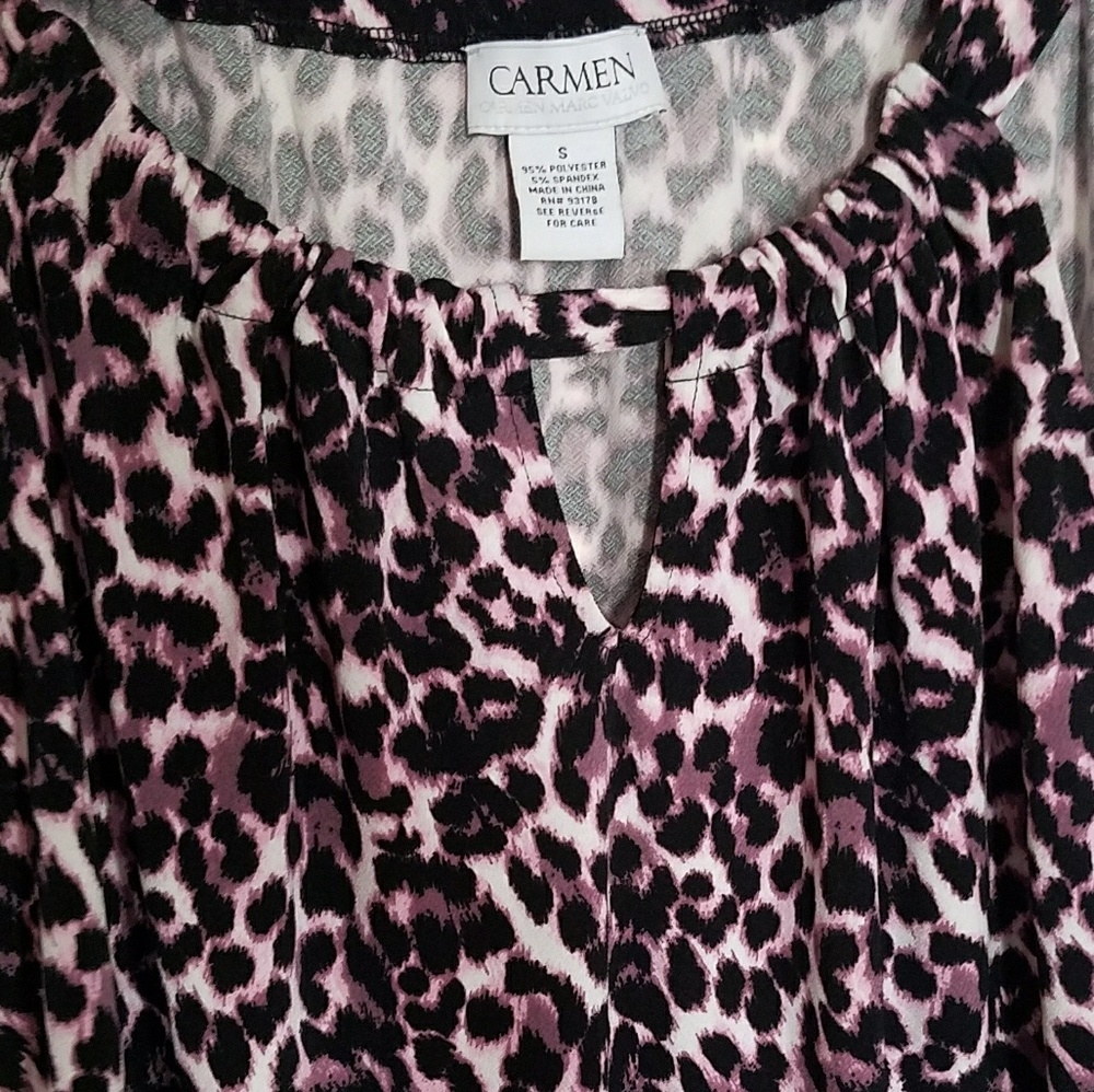 LIGHT PINK LEOPARD PATTERN SLEEVELESS