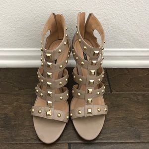 Forever 21 studded gladiator high heels size 9