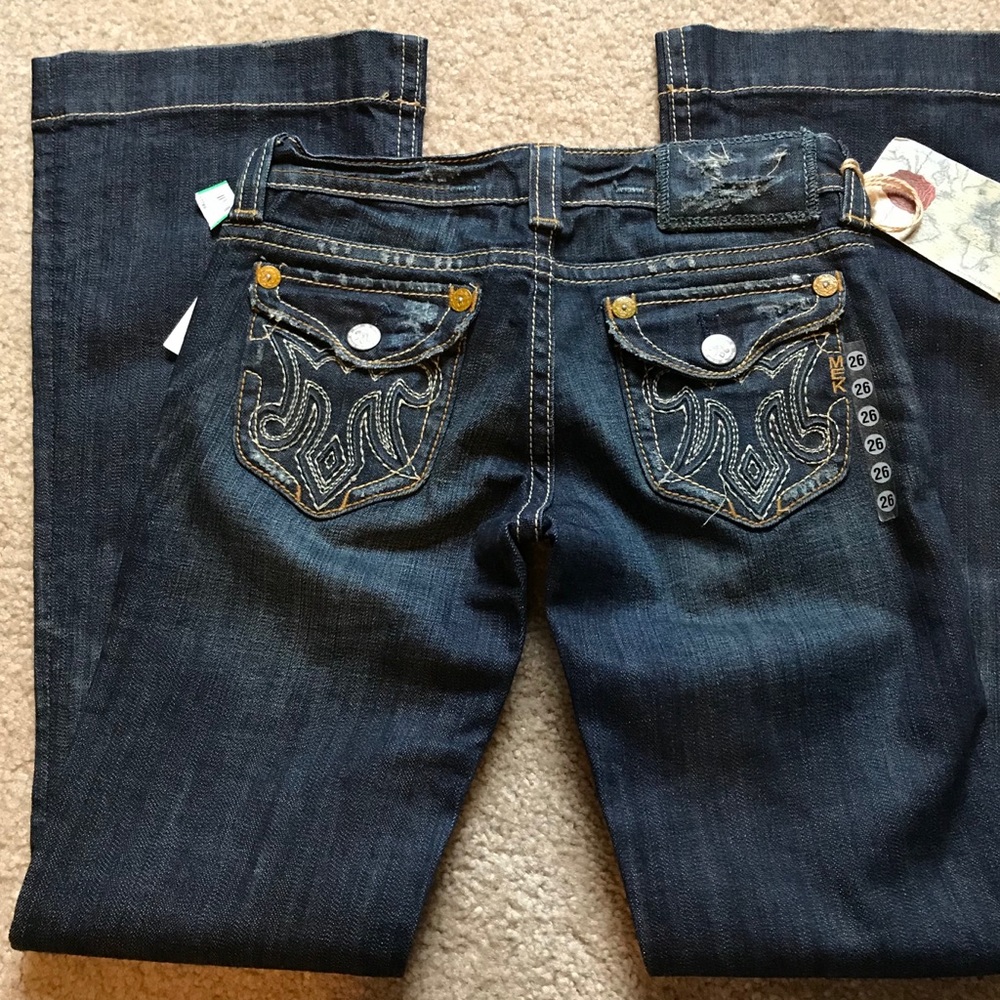 NWT MEK Oaxaca Flare Trouser Jean 26x32R