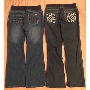Bundle of maternity jeans