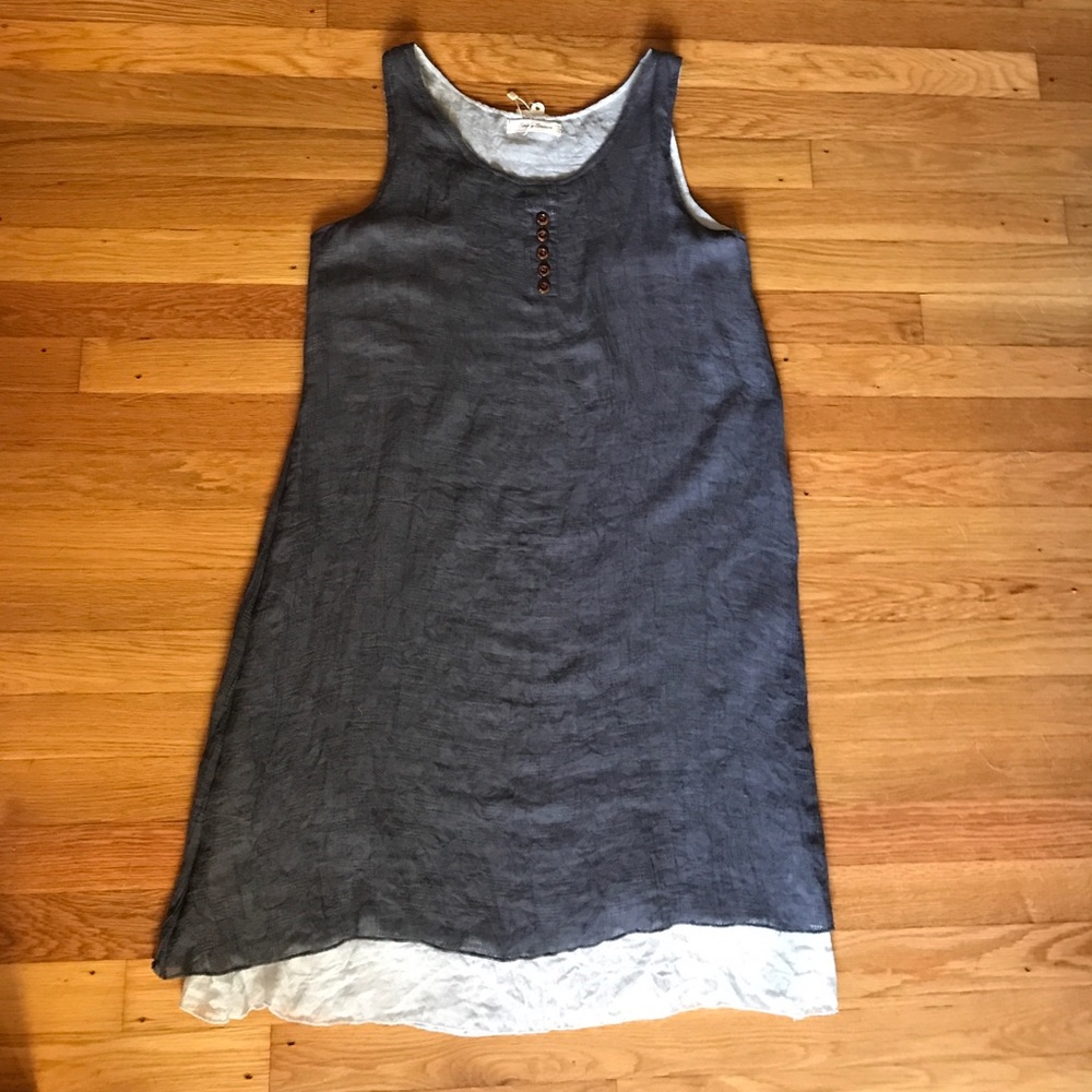 Soft, grey layered dress