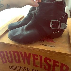 Vince Camuto studded ankle booties