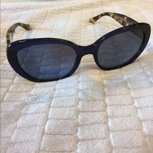 Coach sunglasses blue with brown tortoise