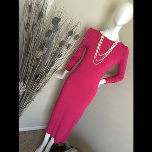 🔴FINAL CALL🔴HOT PINK TOPSHOP BODY CON DRESS 6,