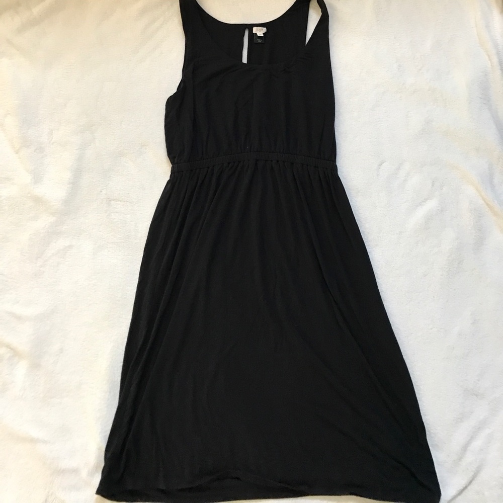 J Crew jersey dress black s