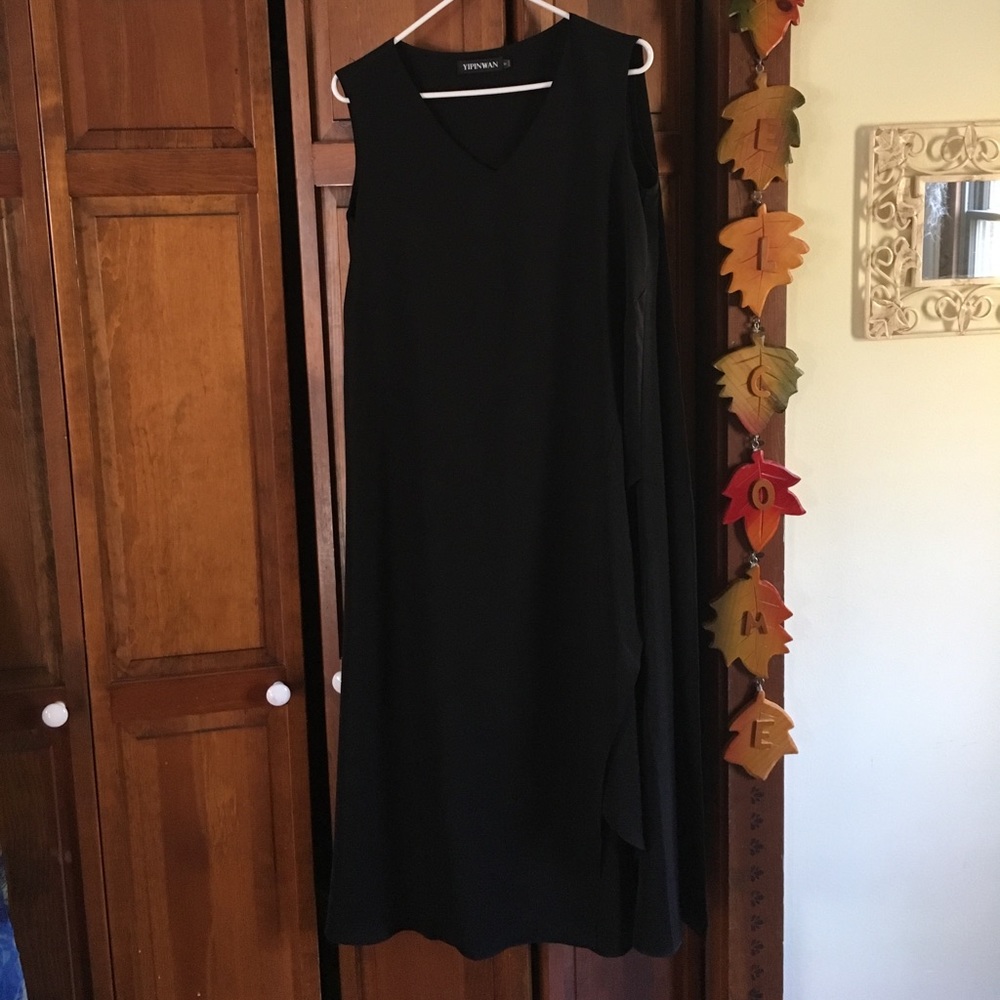 Ladies long black dress