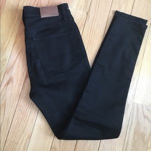NWT Madewell black skinny jeans high riser size 24