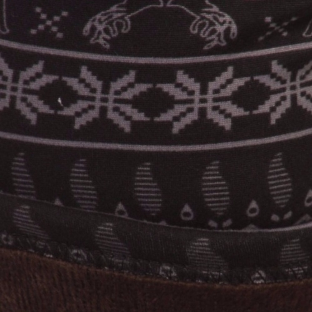➕ [Plus] Snowflakes & Reindeer Fur Leggings - Picture 4 of 4