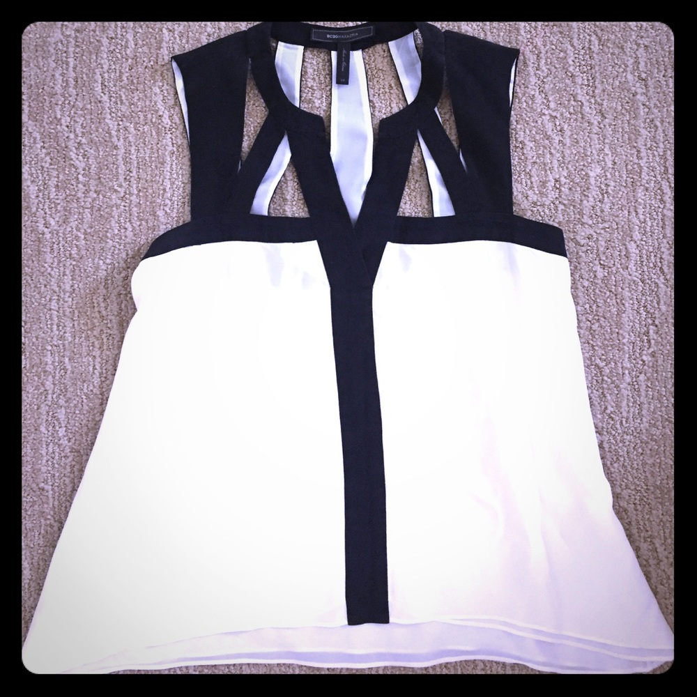 BCBG  cut out top **worn once**