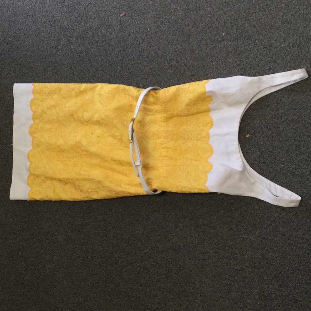 Cute yellow mini dress