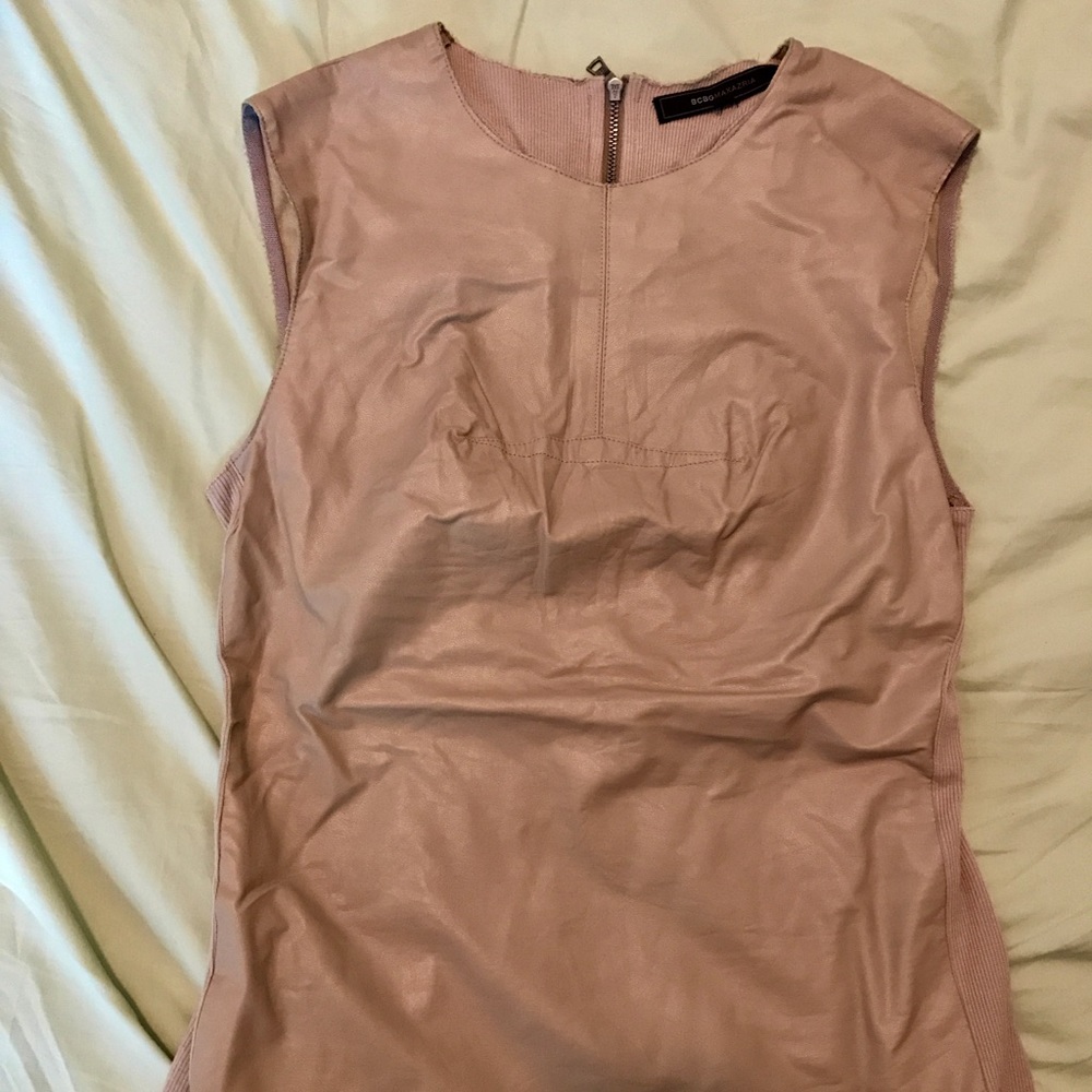 ❤️LAST DAY❤️ faux leather top