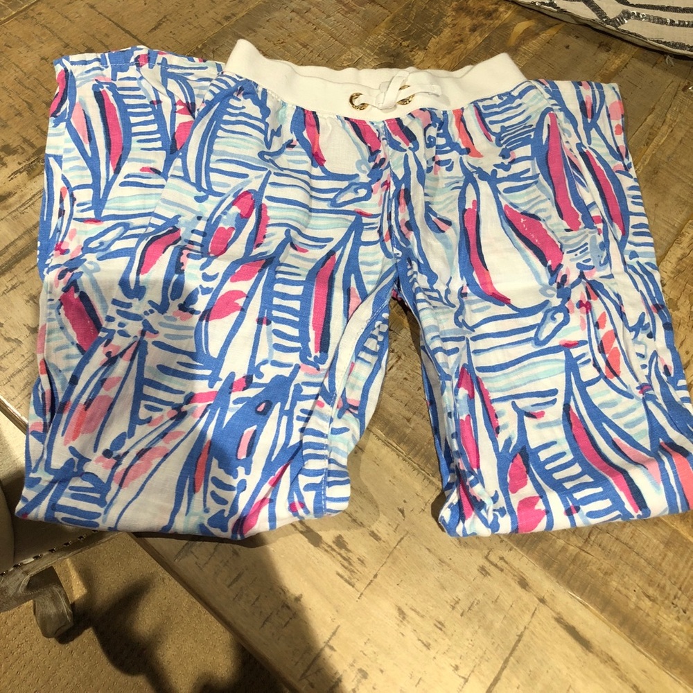Lilly Pulitzer “Red right return” girls pant