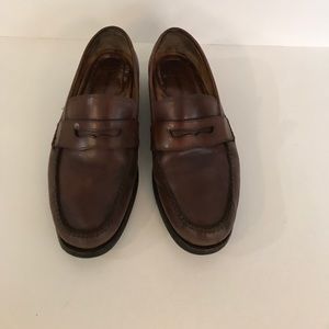 Johnson and Murphy brown leather loafers