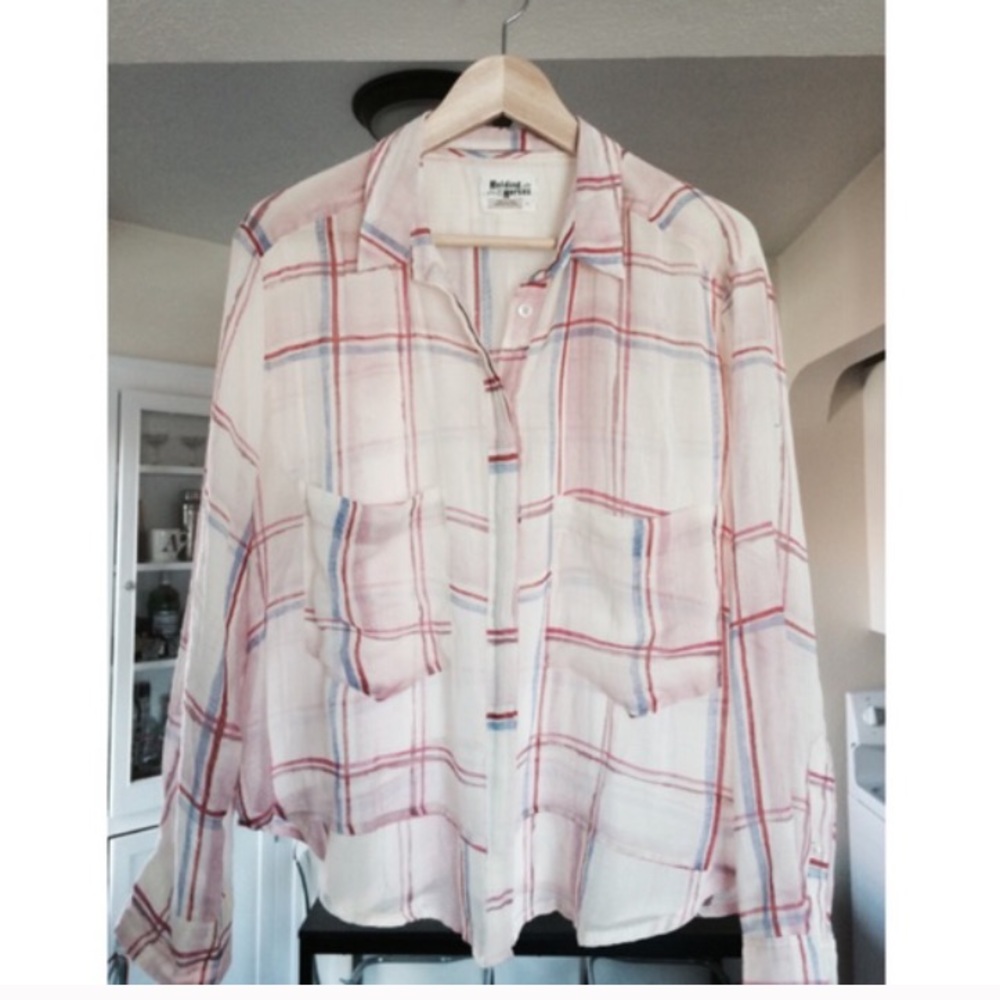 Anthropologie Holding Horses Plaid Shirt
