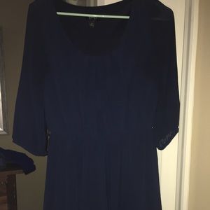 Navy long sleeve dress