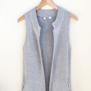Anthropologie Sleeveless grey sweater