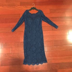 Elegant lace cocktail dress.