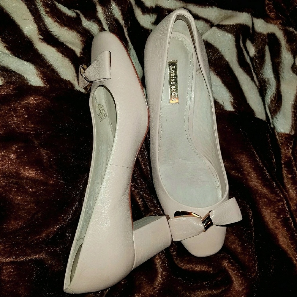 Louise et Cie Baby Pink Leather Pumps