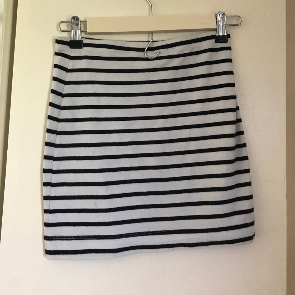 H&M striped skirt size xs