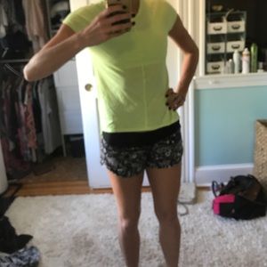 Bright yellow/neon Lululemon short sleeve T-shirt