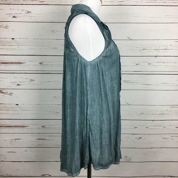 ONHOLD Free People M Woman's Distressed Blue - Picture 6 of 8