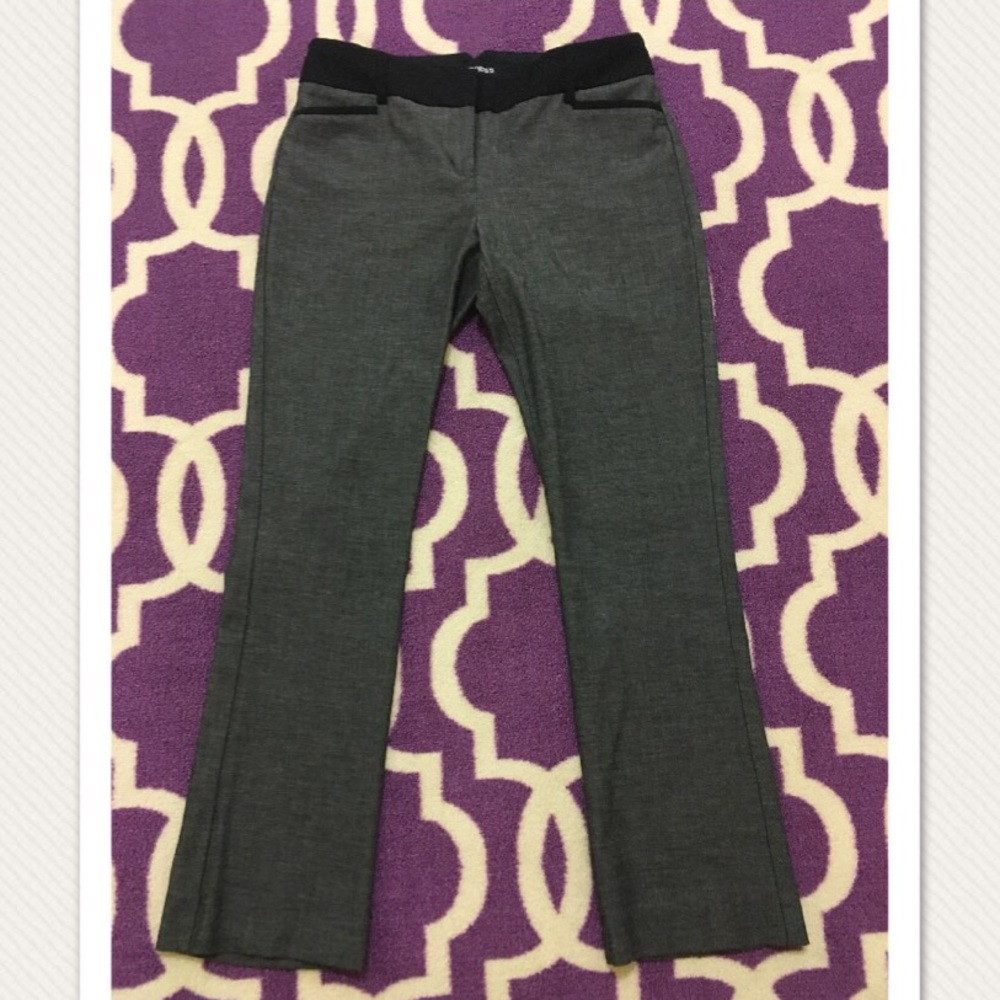 Express Grey Boot Columnist Trouser Pants