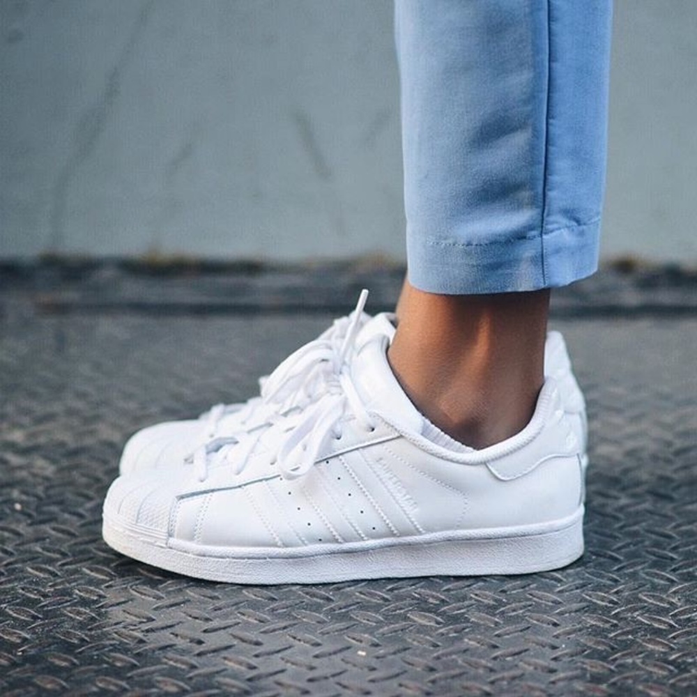 Adidas White Superstars