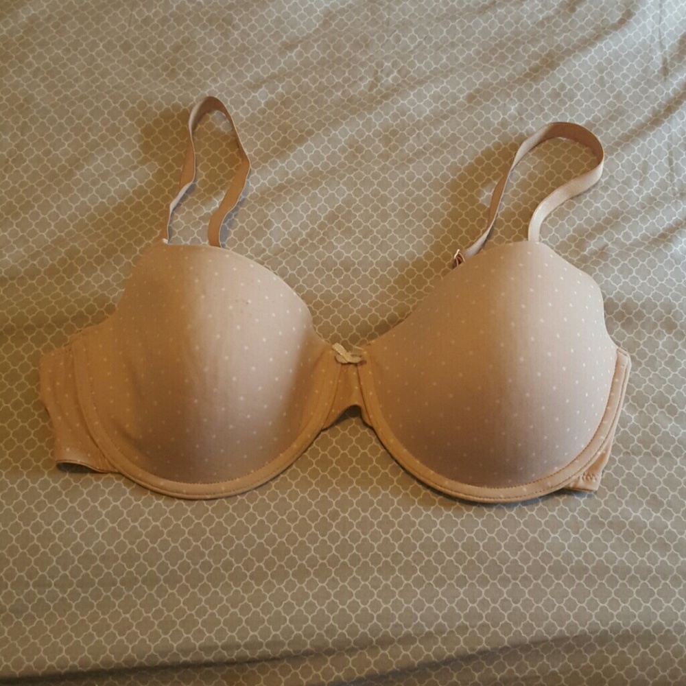 Ellen Tracy beige dot bra