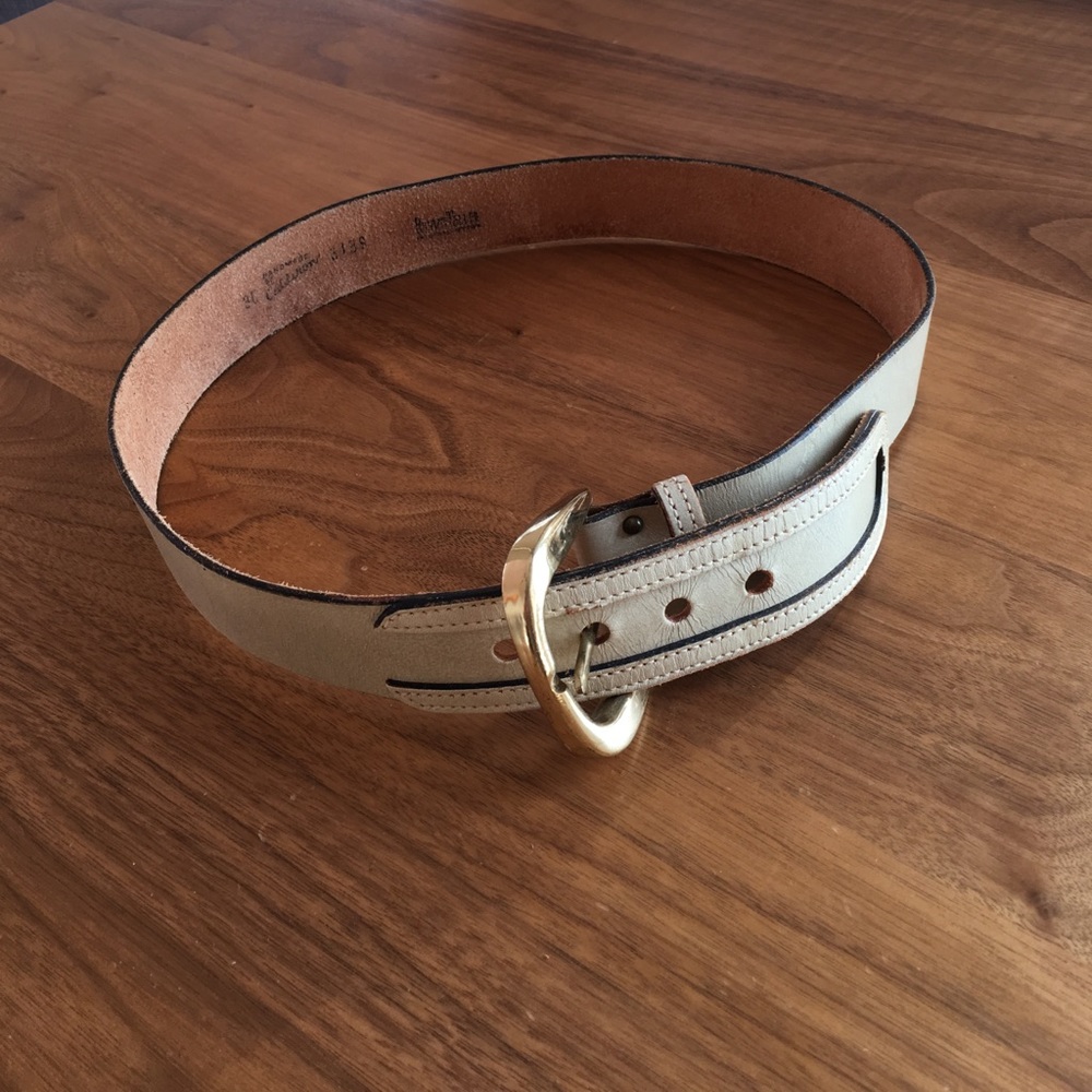 Robert teller handmade leather belt