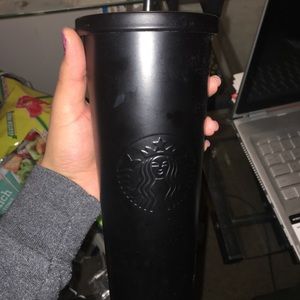 Rare Matte Black Starbucks Cup