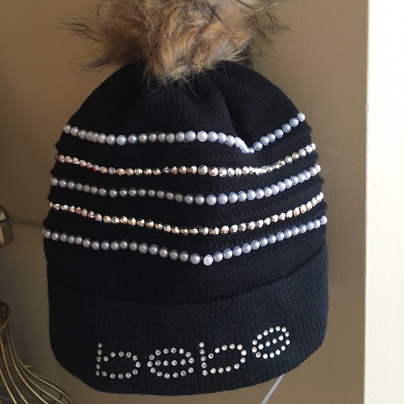 bebe Accessories - Bebe Black Winter Hat NWT