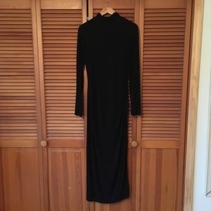 Black Turtle Neck Maxi Dress