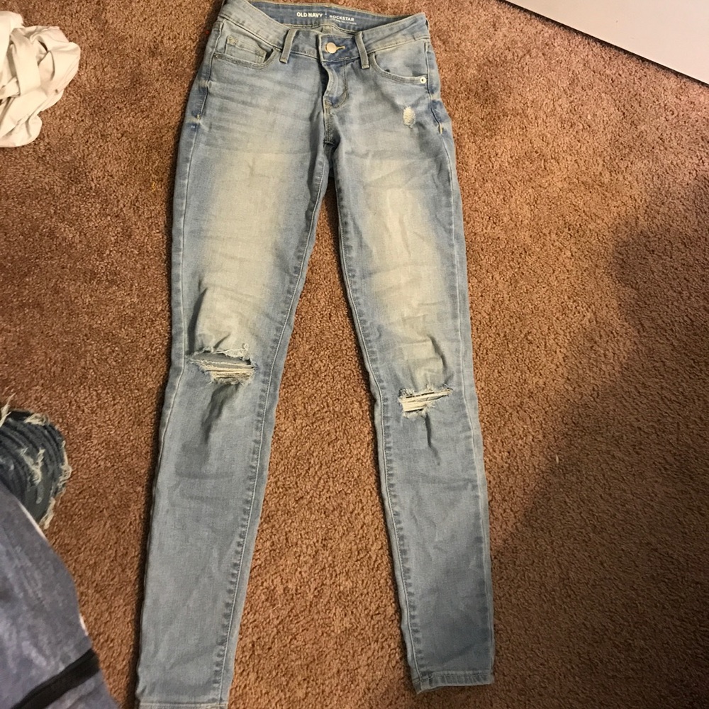 White wash holy jeans from Old navy