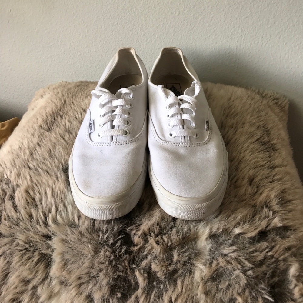 Men's white Vans