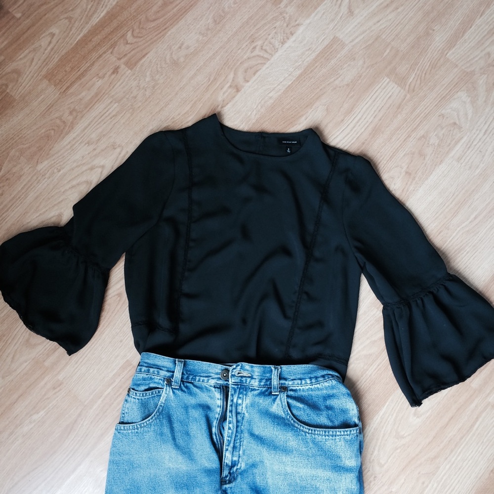 Black Sheer Top