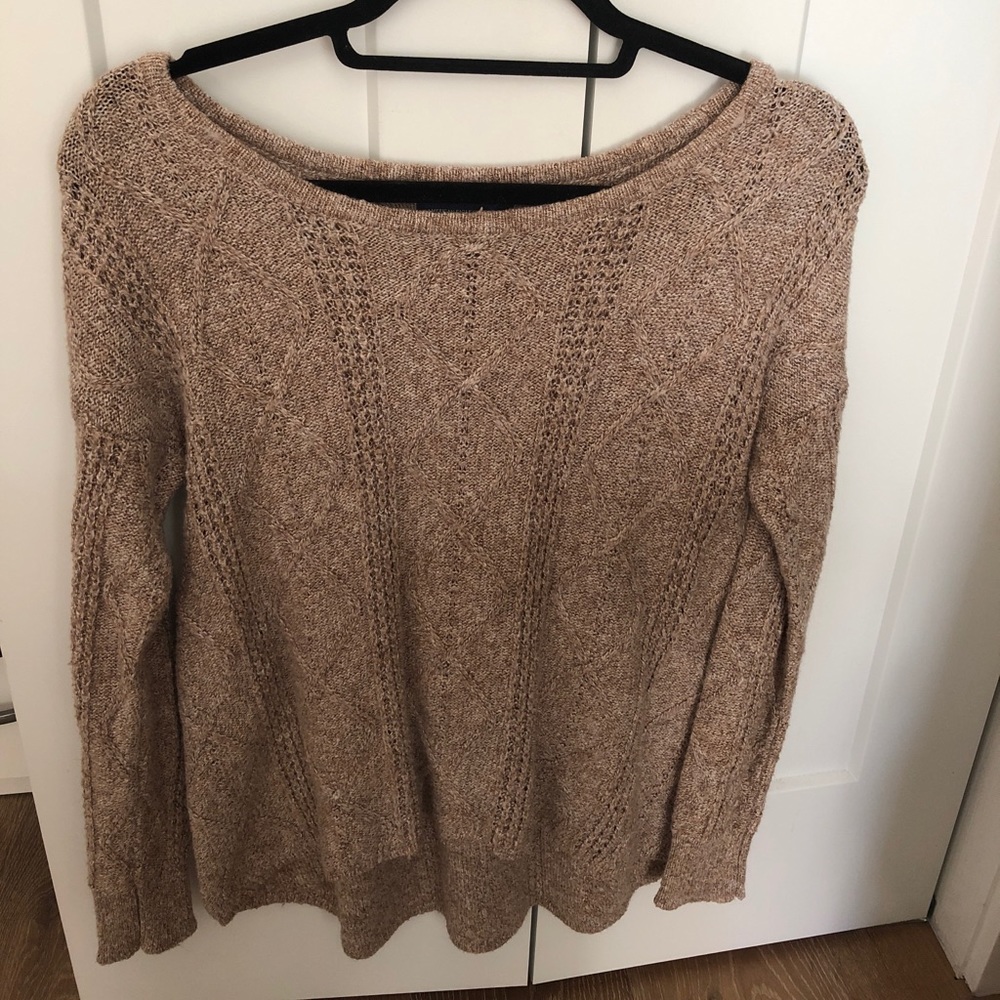 Brown knit sweater