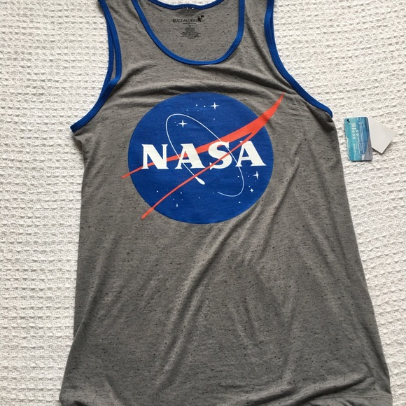 NASA Tank Top Men's Gray New - Picture 2 of 5
