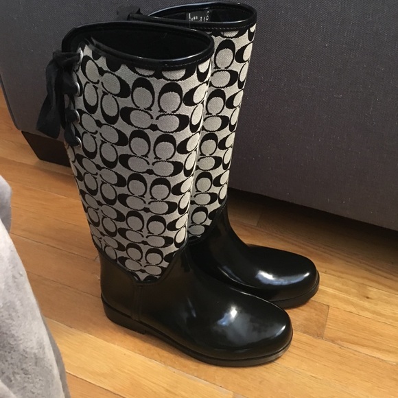 coach rain boots macys