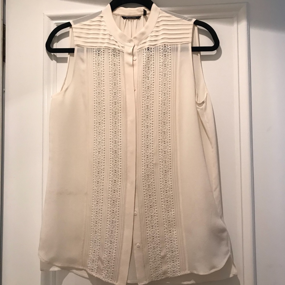 Massimo Dutti button down blouse