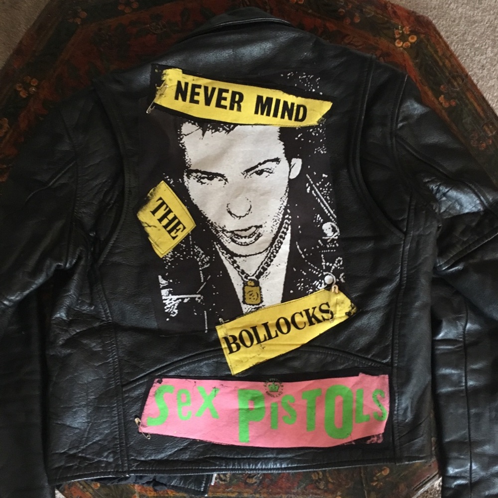 SOLD!!!!  Sex Pistols leather biker jacket