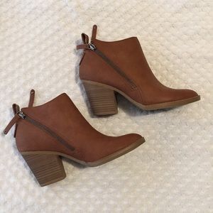 Double zip ankle booties