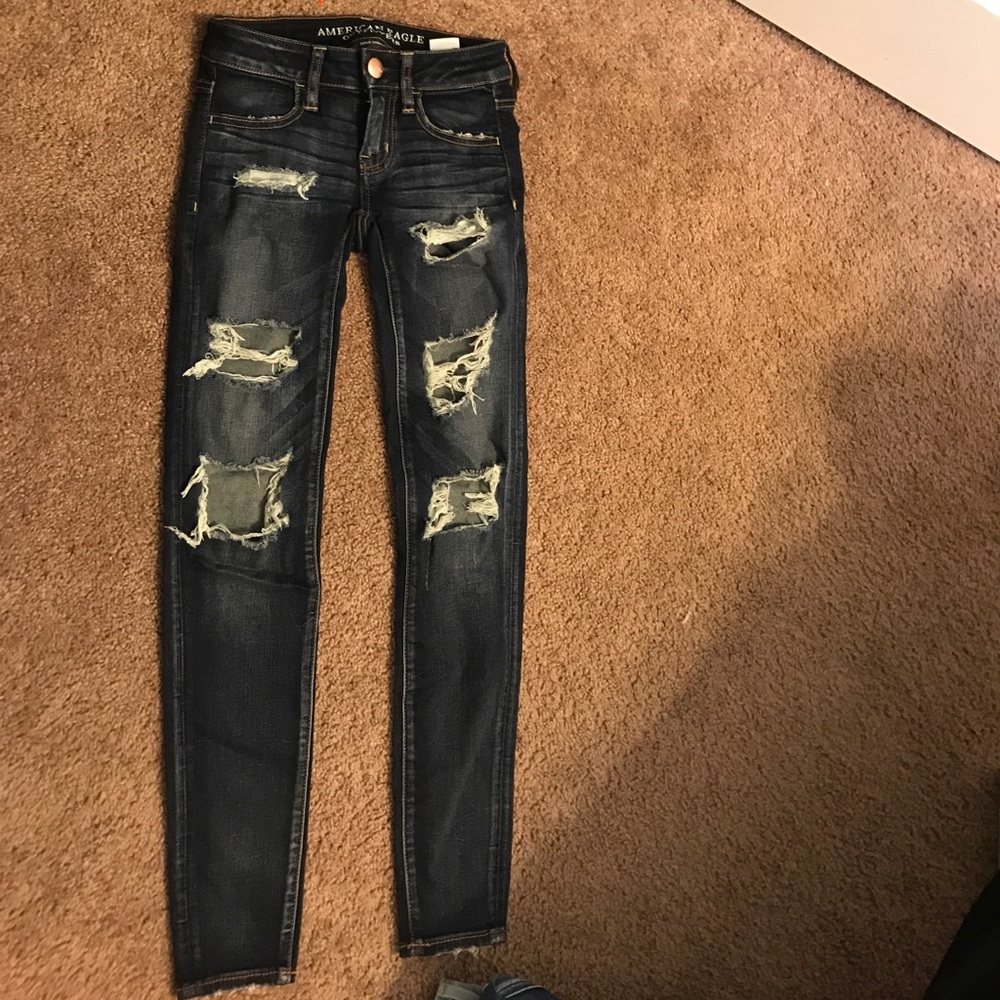 Holy America Eagle skinny jeans