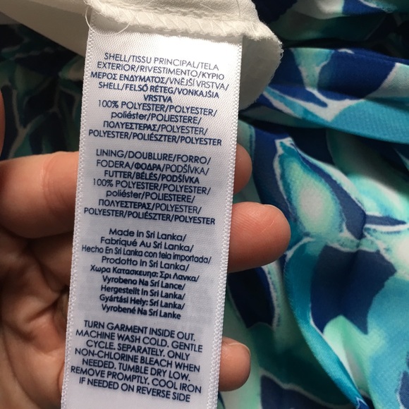 Chaps Floral Pleated Skirt Medium New - Picture 6 of 8