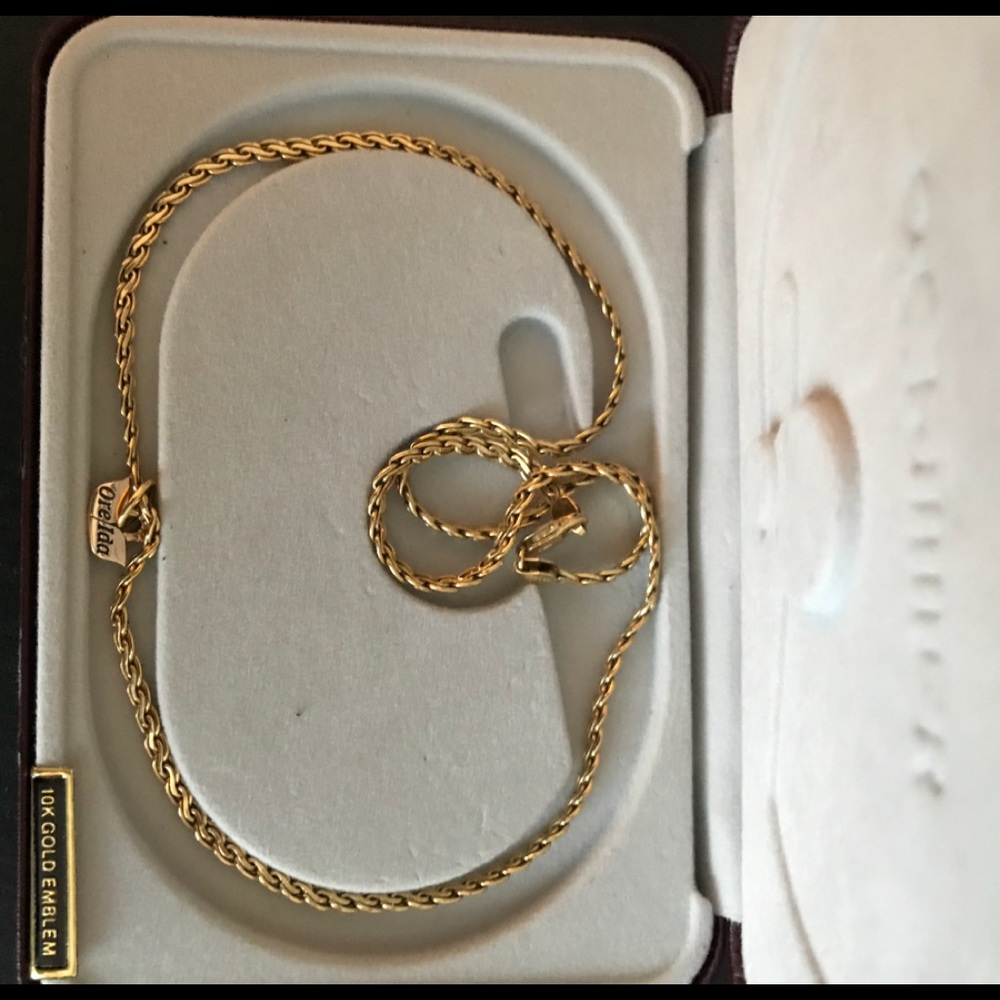 One of a Kind OreIda Pendant Gold Necklace