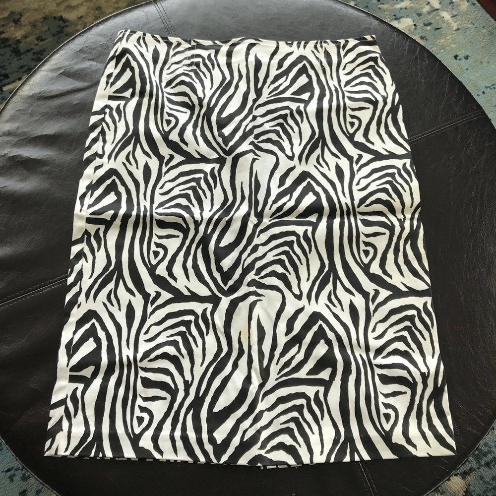 Zebra Pencil Skirt