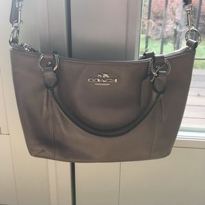 Coach Taupe Leather Handbag