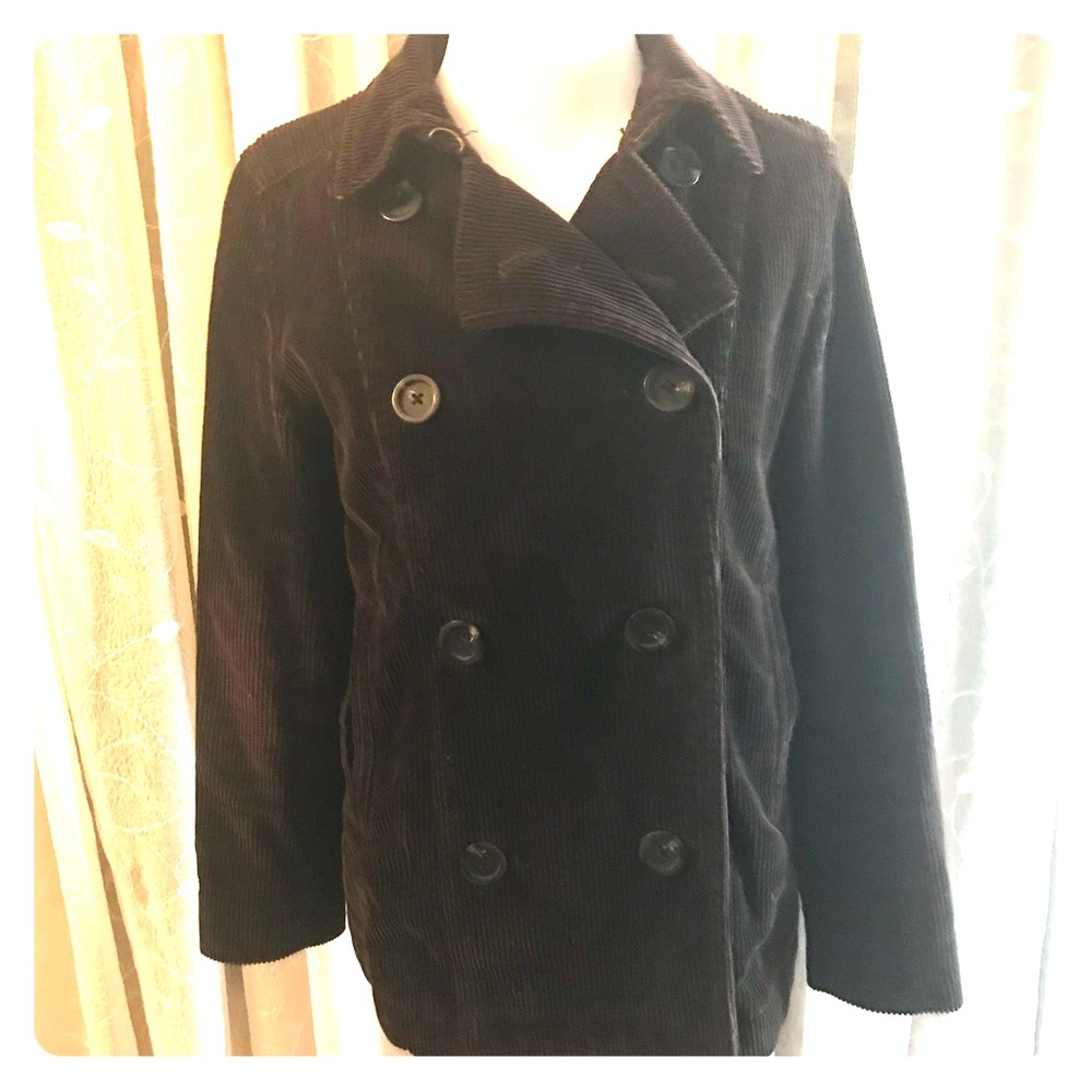 GAP Double-Breasted Ribbed Corduroy Coat