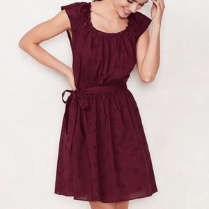 LC Lauren Conrad Pleated Fit & Flare Dress