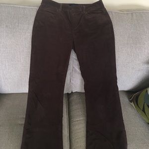 Talbots Brown Heritage Straight Leg Cord Pants