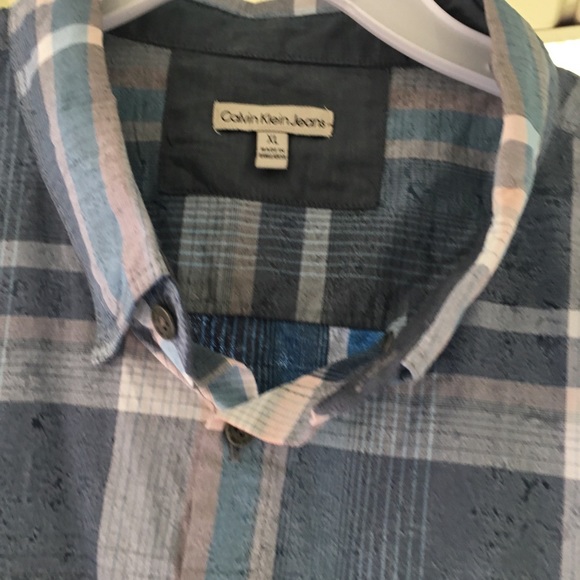 Calvin Klein men's short sleeve shirts XL - Picture 2 of 7